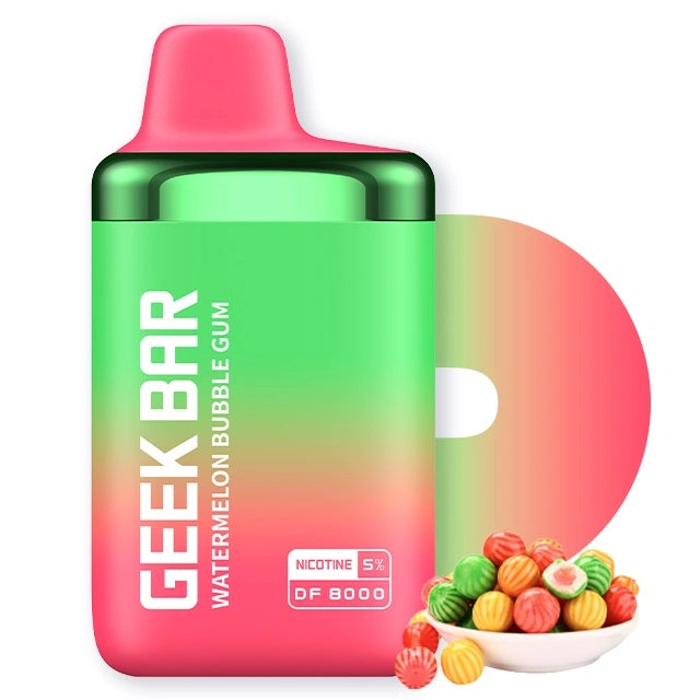 geek bar df8000 watermelon bubble gum