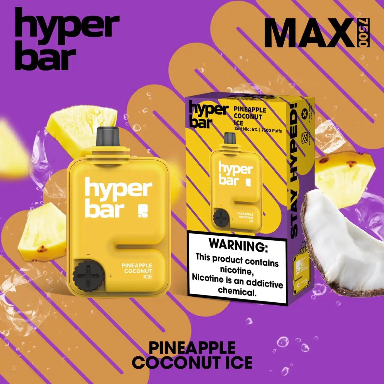 hyper bar 7500 pineapple coconut ice