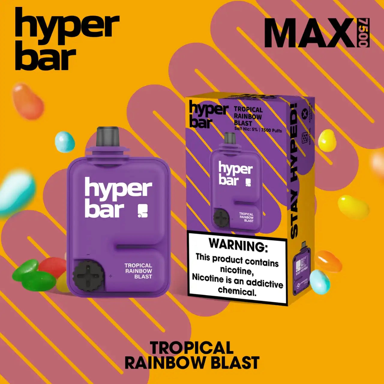 hyper bar 7500 tropical rainbow blast