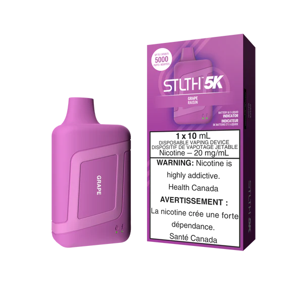 stlth 5000 puffs grape