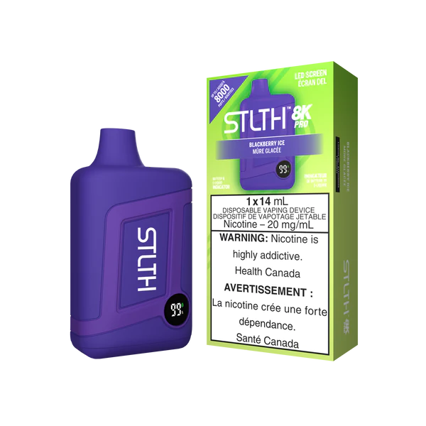 stlth 8000 puffs pro blackberry mint