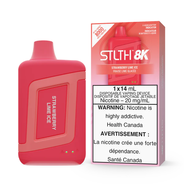 stlth 8000 puffs strawberry ice