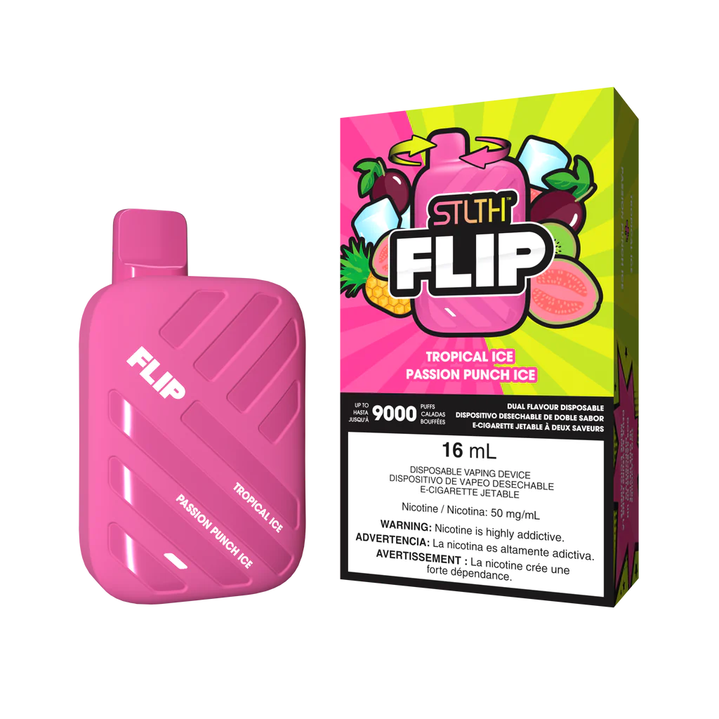 stlth flip tropical ice passion punch ice 9000 puff maroc