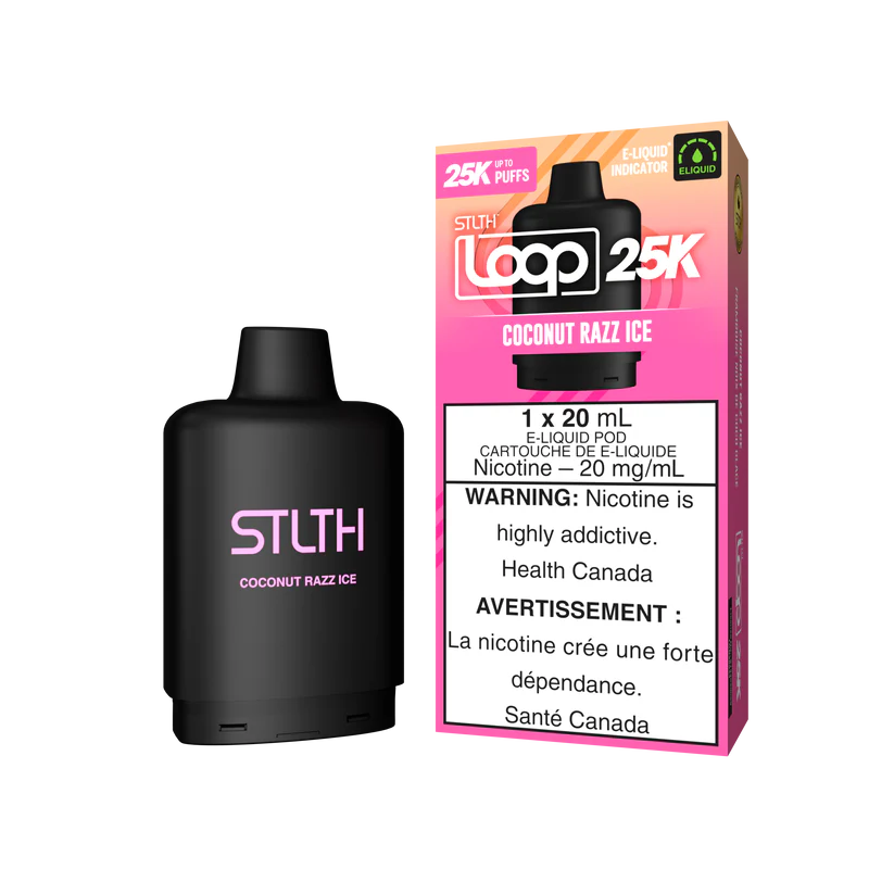 stlth loop 25000 coconut razz ice