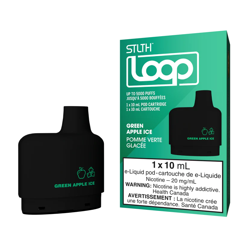 stlth loop pod green apple ice