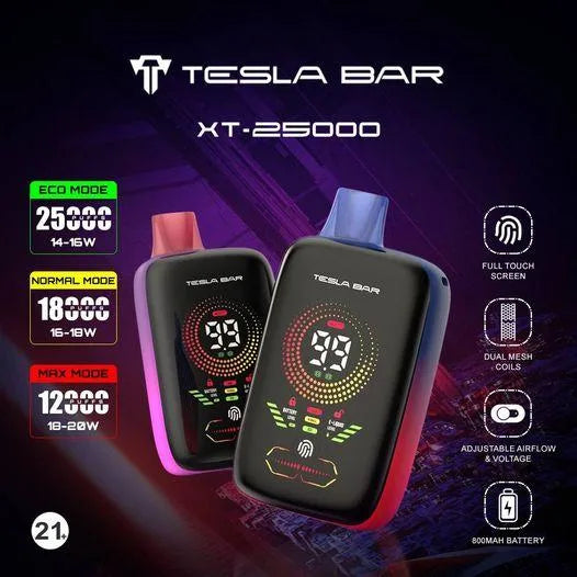 tesla bar 25000 puffs