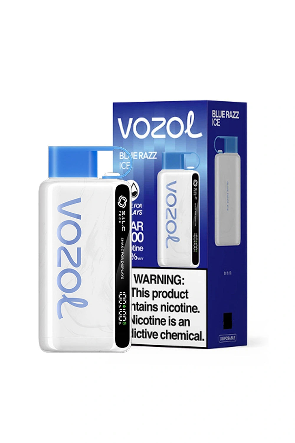 Vozol 12000 puffs blue razz ice