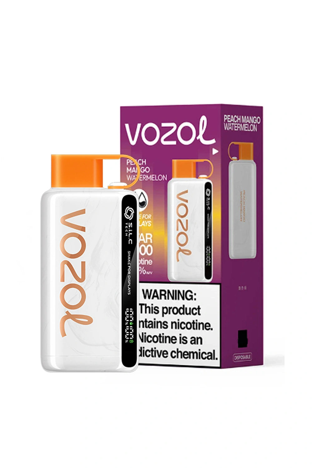 Vozol 12000 puffs peach mango watermelon