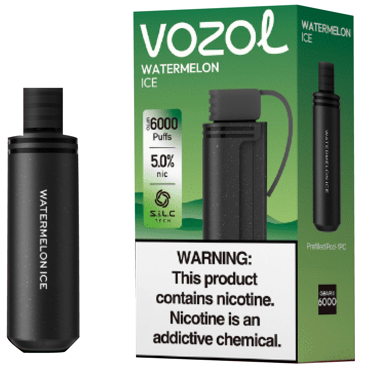 vozol gear s pod 6000 puffs watermelon ice