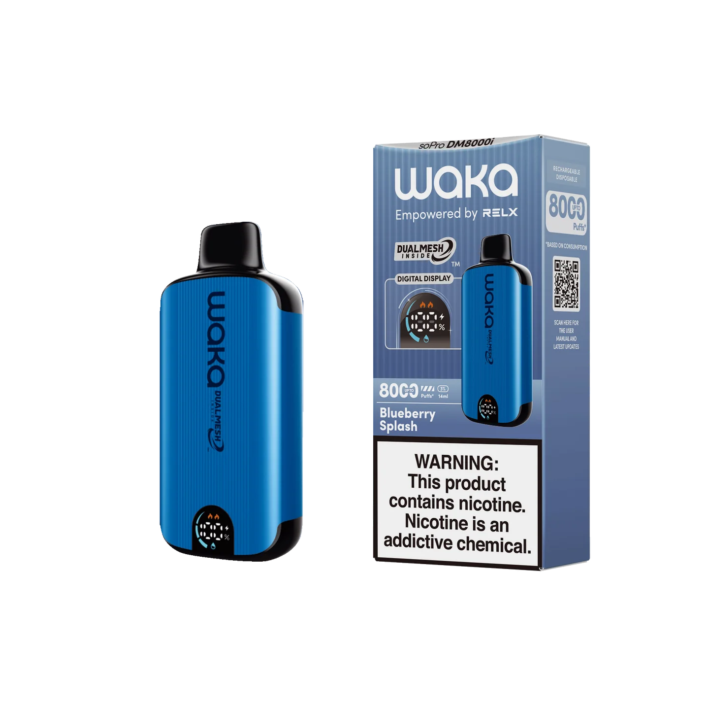 waka 8000 puff blueberry splash maroc