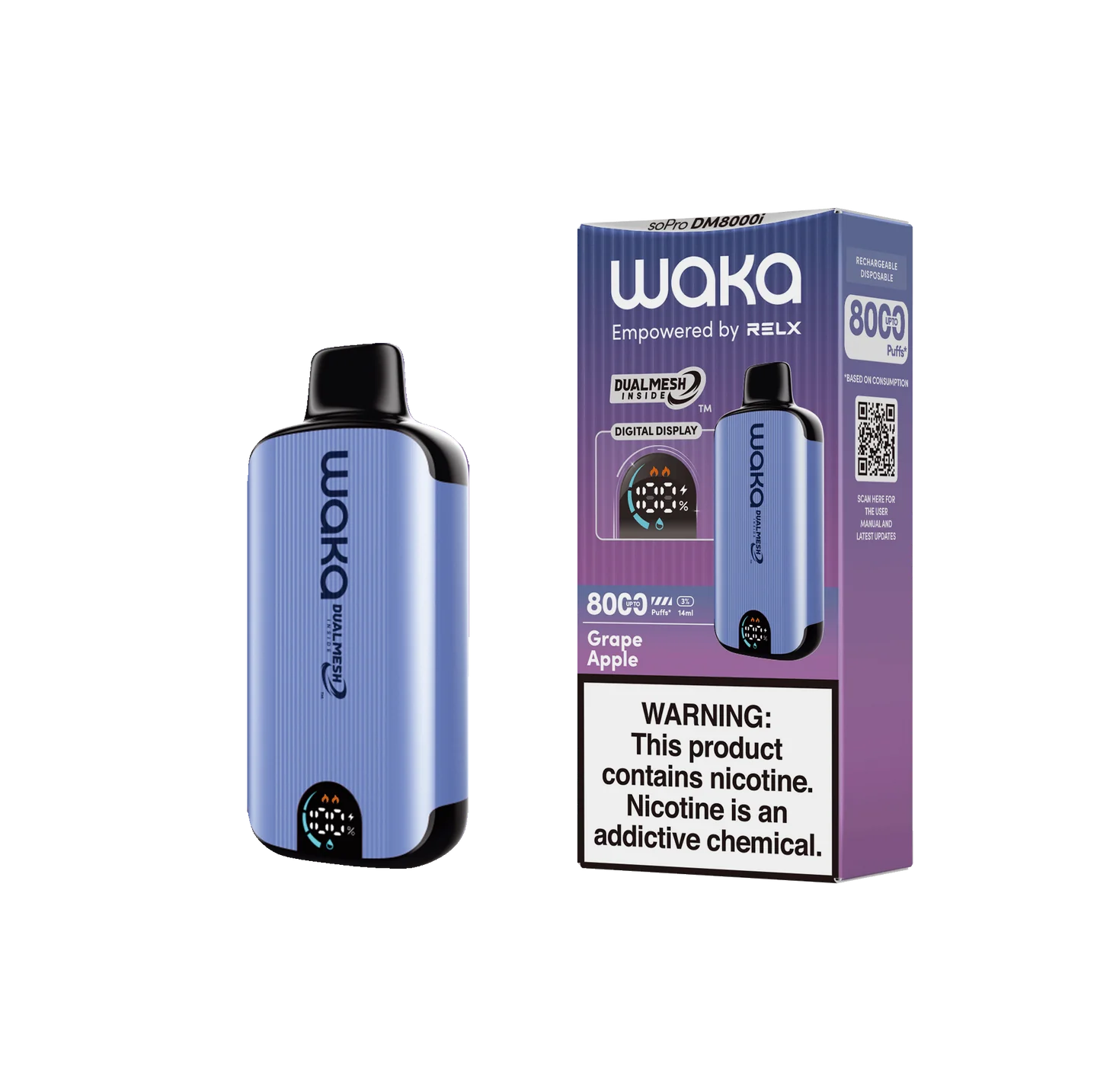 waka 8000 puff grape apple maroc