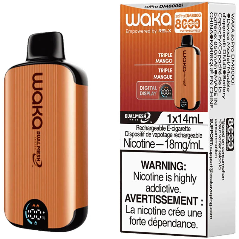 waka 8000 puff triple mago maroc